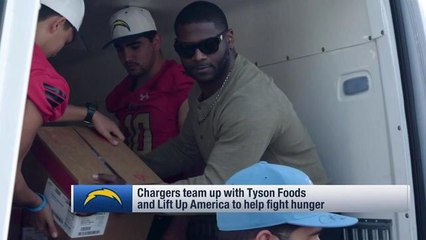 Chargers team up with Tyson Foods, Lift Up America to help fight hunger