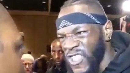 Deontay Wilder Goes Off On Reporter After Faceoff With Tyson Fury Turns Into Chaos