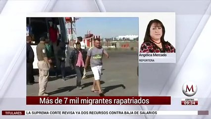 Retornan a Honduras a 7 mil 200 migrantes en un mes