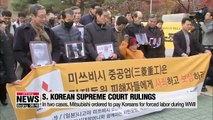 S. Korea Supreme Court orders Mitsubishi to compensate Koreans for WWII forced labor