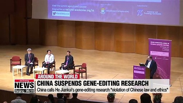 China suspends He Jiankui's gene-editing research
