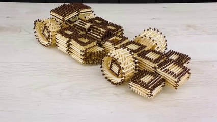 How to Make Amazing F1 Racing Car from Matches Without Glue