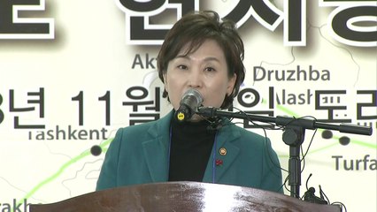 김현미 장관 "철도, 경제영토 유라시아로 넓히는 촉매제" / YTN