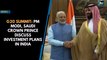 G20 Summit: PM Modi, Saudi Crown Prince discuss Saudi’s investment plans in India