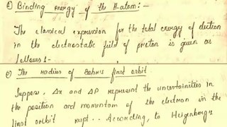 Derivation of Bohr's 1st orbit radius and Binding energy of Hydrogen atom in Hindi |Unboxing Physics