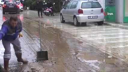 Bodrum'da Sel Sonrası Temizlik Çalışmaları Sürüyor