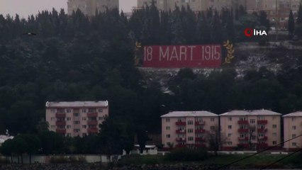 Çanakkale’nin  yüksek kesimlerinde kar yağışı başladı