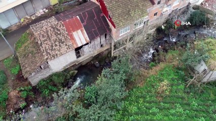 Rize’de dere yatağında olduğu için yıkılan binalar yerini yeşil alana bırakacak