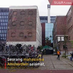 Asik Main Laptop, Mahasiswi Amsterdam Kena Peluru Nyasar