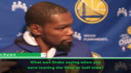 Drake just wanted my jersey - Durant on rap star's trash talk
