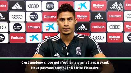 CdM des clubs - Varane : "Nous pouvons continuer à écrire l'histoire"