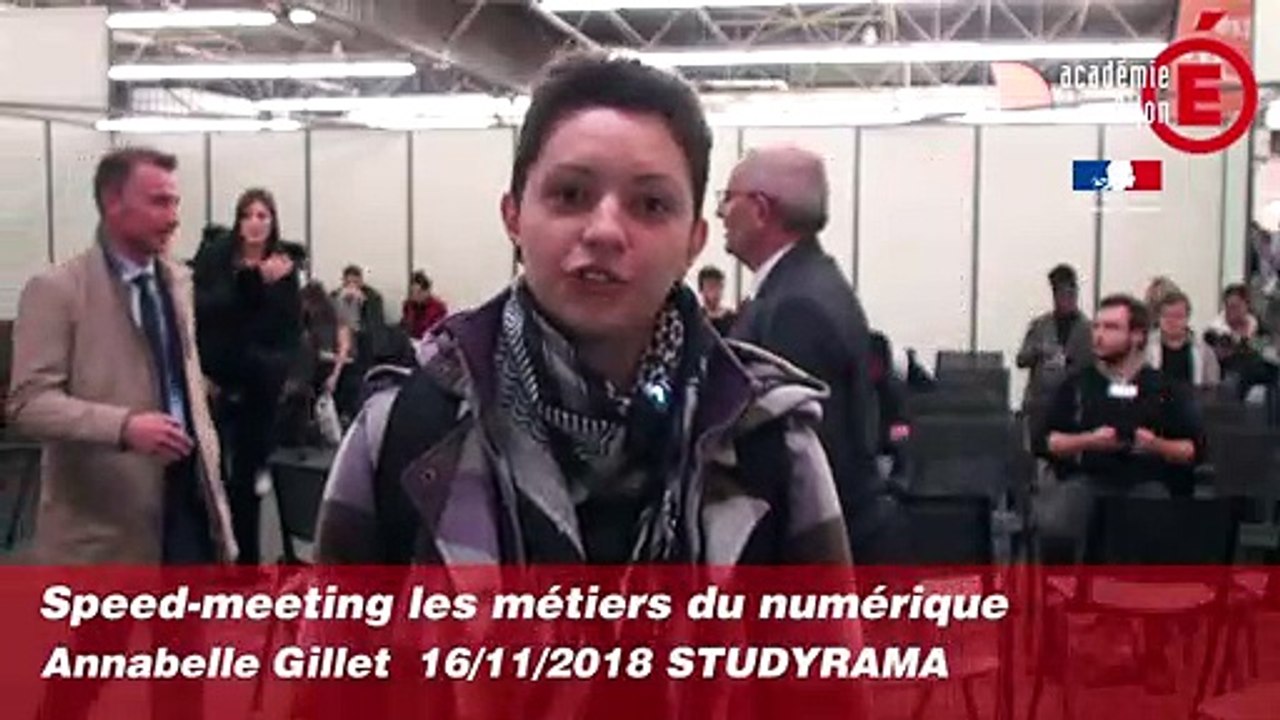Speed-meeting métiers du numérique - Annabelle GILLET