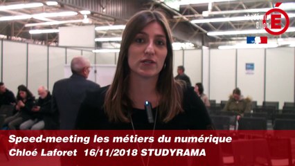 Speed-meeting métiers du numérique - Chloé LAFORET