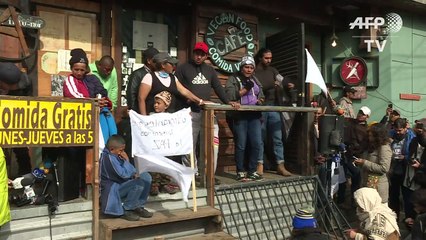 إضراب عن الطعام لنساء ضمن قافلة المهاجرين من أميركا الوسطى