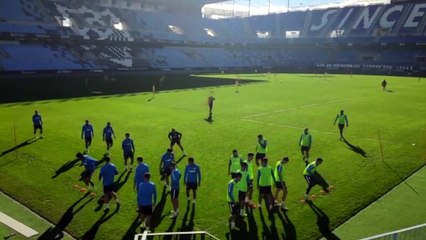 Último Entrenamiento del Málaga Antes del Derbi ante el Granada