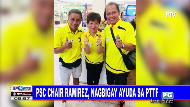 SPORTS BALITA: PSC Chair Ramirez, nagbigay ayuda sa PTTF