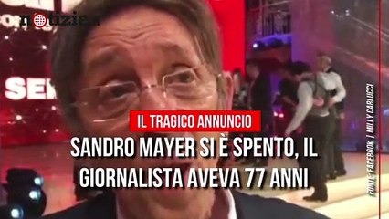 Sandro Mayer è morto, lo ricordiamo nell'ultimo saluto social a Milly Carlucci | Notizie.it