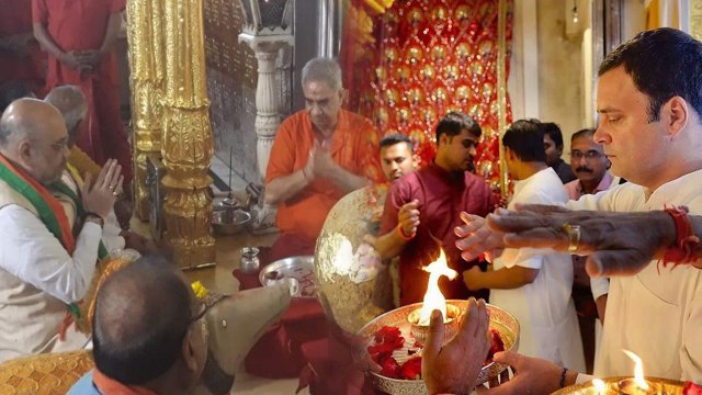 Rajasthan Elections 2018 : Amit Shah Vs Rahul Gandhi, कौन असली Hindu | वनइंडिया हिंदी