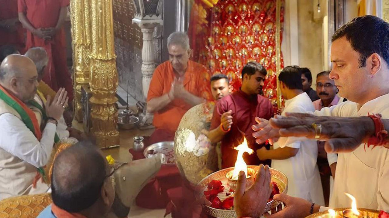 Rajasthan Elections 2018 : Amit Shah Vs Rahul Gandhi, कौन असली Hindu | वनइंडिया हिंदी