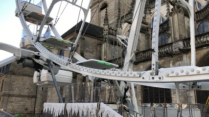 Alençon vue du ciel : merci la grande roue !