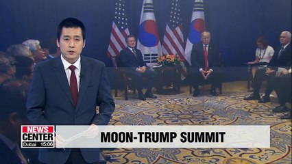 Presidents Moon and Trump to meet at 3:15 PM on Friday, local time