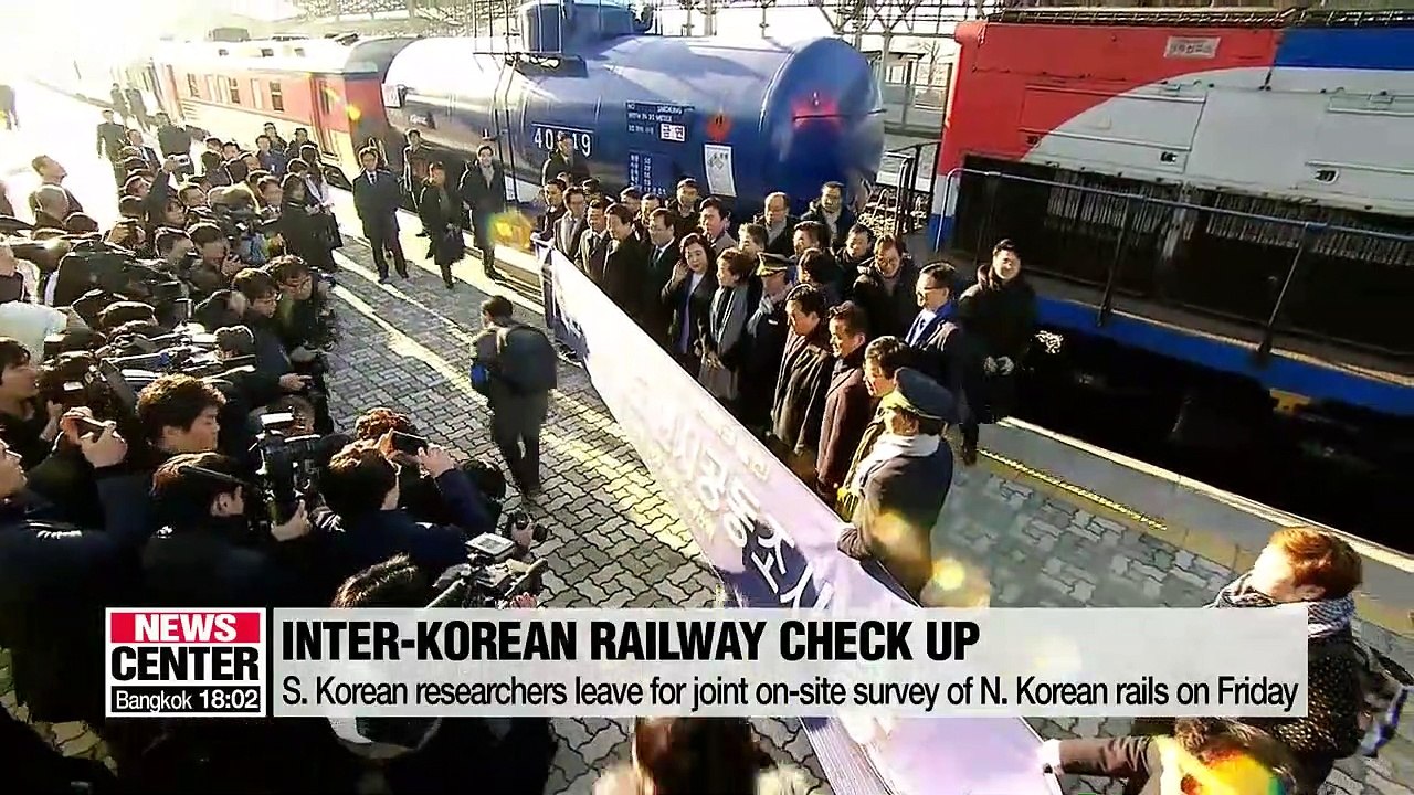 South Korean researchers leave for joint on-site survey of North Korean rails