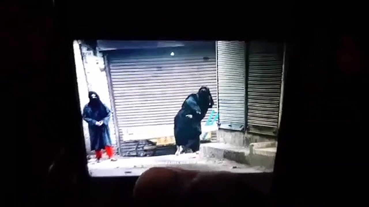 Stonepelting by women protesters on security forces  in Sopore clashes.