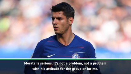 With a new haircut Morata's scored - Sarri