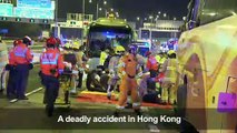 Five dead, 32 injured in Hong Kong shuttle crash