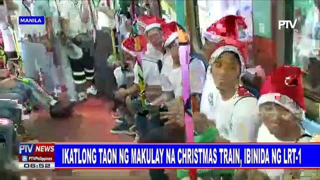 Ikatlong taon ng makulay na Christmas train, ibinida ng LRT-1