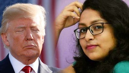 டொனல்டுக்கு டிரம்ப்  போட்ட ட்வீட்.. கிண்டல் செய்த 18 வயது மாணவி- வீடியோ