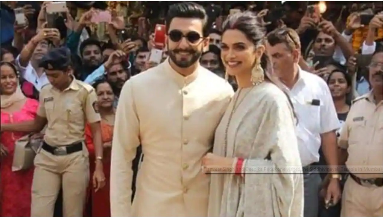Watch: Deepika Padukone, Ranveer Singh visit the Siddhivinayak Temple