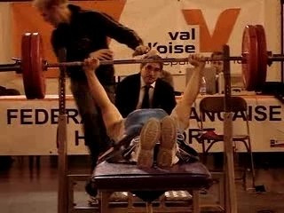 Carl Boussemaere à 125 Kg (Coupe de France 2007)