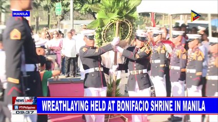 Wreathlaying held at Bonifacio shrine in Manila