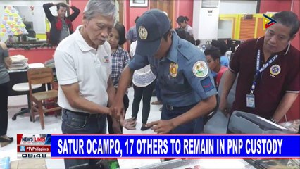 Satur Ocampo, 17 others to remain in PNP custody