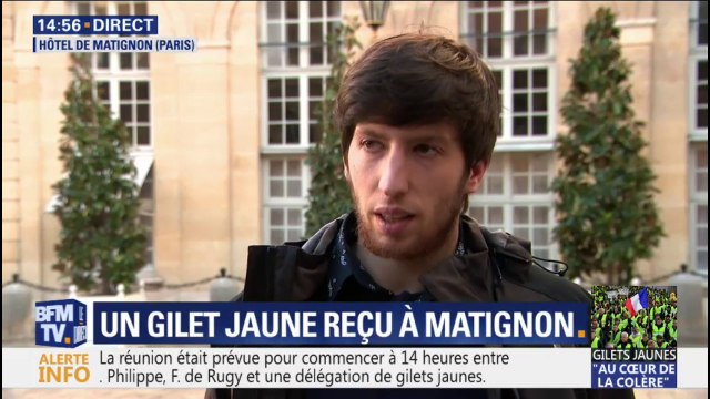 Le membre des gilets jaunes Jason Herbert assure que le Premier ministre reste ouvert au dialogue