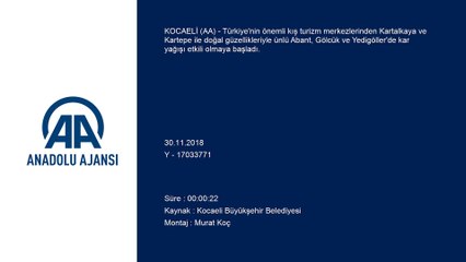 Kartepe'de kar yağışı - KOCAELİ