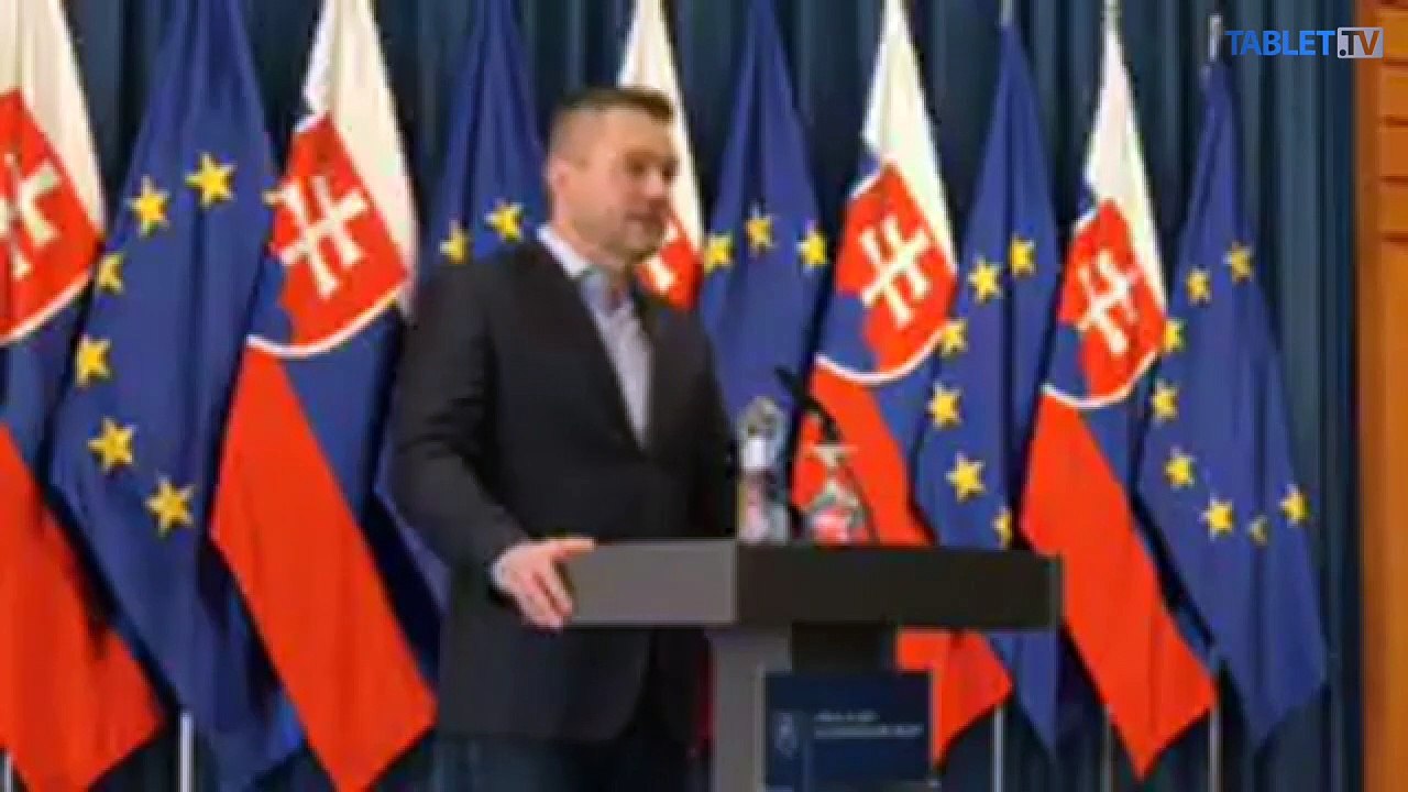 ZÁZNAM: Brífing predsedu vlády SR Petra Pellegriniho