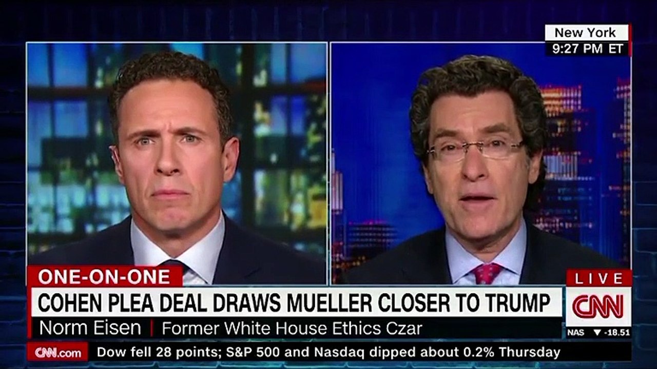 White House Ethics Czar Norm Eisen Says Michael Cohen Is A 'Much More Dangerous' Witness