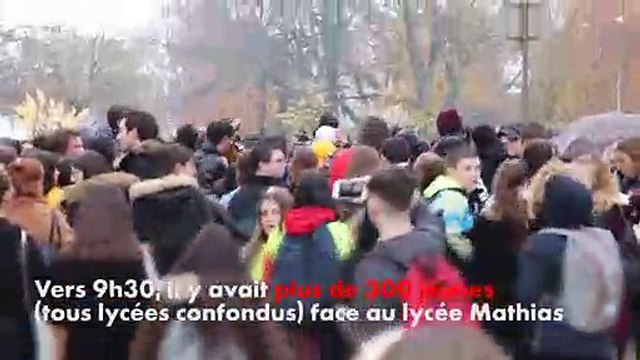 Les lycéens de chalon en colère - 30/11/2018