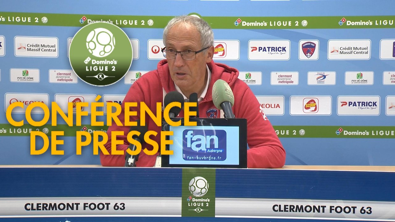 Conférence de presse Clermont Foot - AS Béziers (2-0) : Pascal GASTIEN (CF63) - Mathieu CHABERT (ASB) - 2018/2019