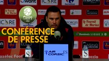 Conférence de presse Gazélec FC Ajaccio - Chamois Niortais (0-1) : Hervé DELLA MAGGIORE (GFCA) - Patrice LAIR (CNFC) - 2018/2019