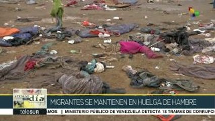 México:lluvias en Tijuana agravan deterioro de albergue para migrantes