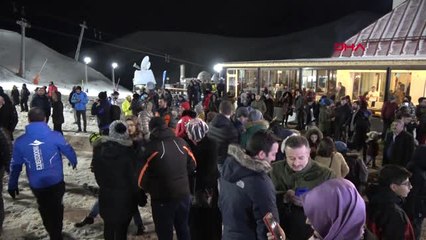 Erzurum Palandöken'de Meşaleli Start