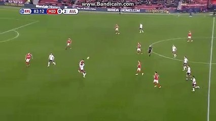 Goal  G. Whelan  Middlesbrough  0  -  3  Aston Villa 01.12.2018 HD