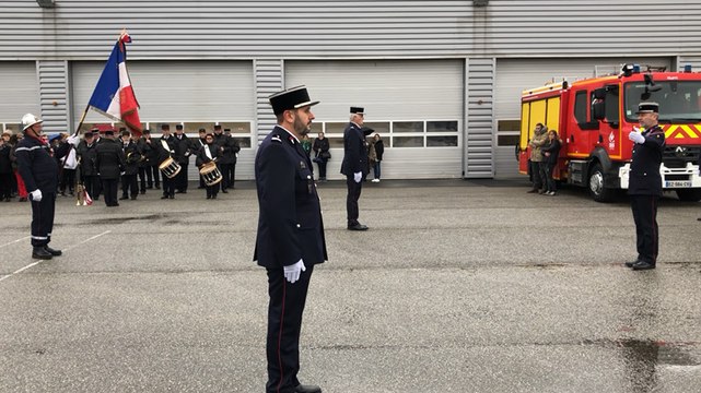Passation de commandement au centre de secours