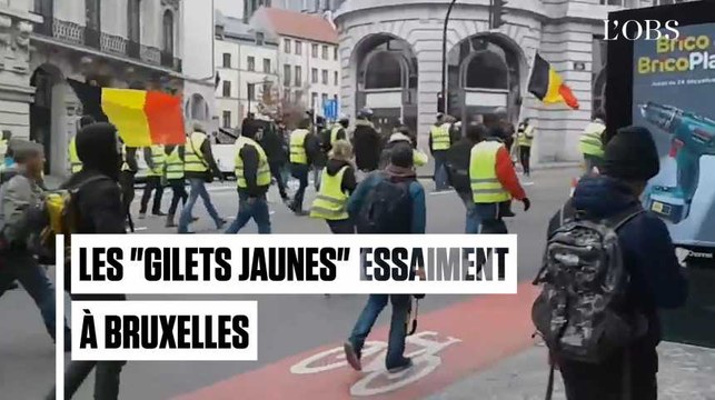 Les gilets jaunes essaiment à Bruxelles