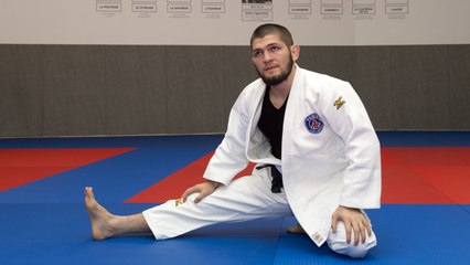 Khabib Nurmagomedov au Dojo Paris Saint-Germain Judo