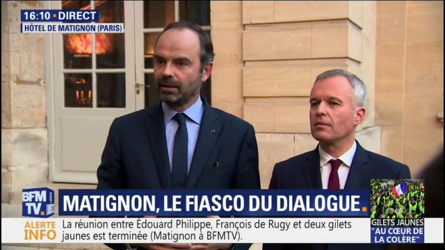 Dialogue avec les gilets jaunes: la porte de Matignon restera toujours ouverte affirme Édouard Philippe