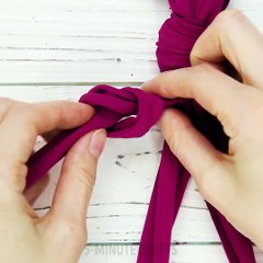 DIY plant hanger from an old T-shirt